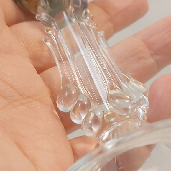 Gazelle Vintage 1996 Signed Hand Blown Venetian Glass Salt Shaker c 5.5" - Picture 9 of 10